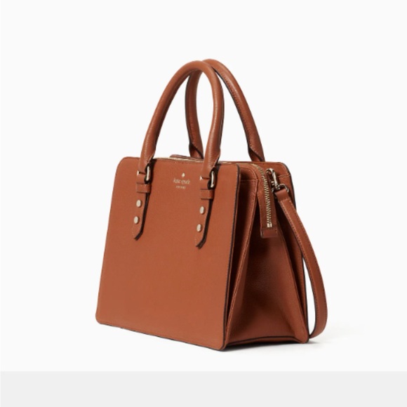 NWT Kate Spade Brown Mulberry Satchel Crossbody Bag - Picture 2 of 6